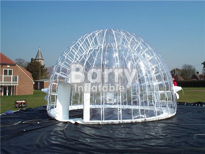 Durable 1.0mm PVC/TPU outdoor inflatable bubble room,clear bubble tent for sale BY-IT-020